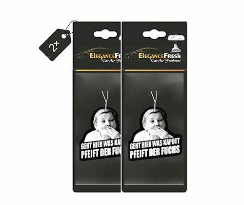 EleganceFresh 2× Karin Ritter Duftbaum Auto, Auto Lufterfrischer, Fruchtig, Schwarz