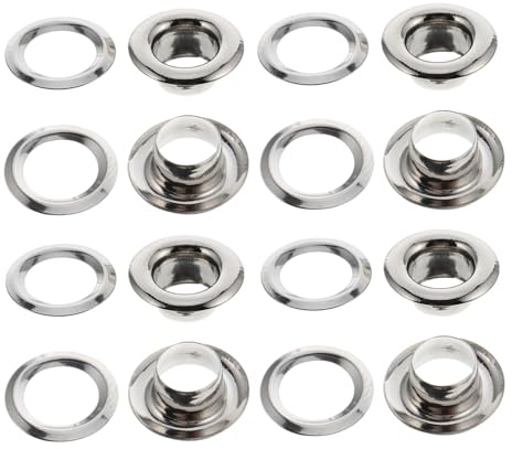 Holibanna 100 Anelli per Tende Riutilizzabili Occhielli Scorrevoli Facili Casa E Installazione Silenziosa Sull'asta