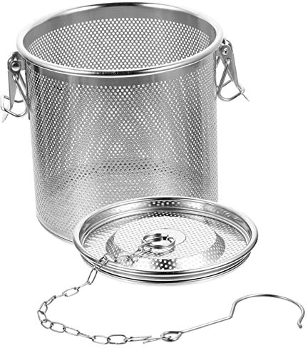 Mobestech Infuseur à Ragoût En Pot Professionnel 13x13x13cm En Acier Inoxydable Anti-fuite Passoire à Assaisonnement Réutilisable Pour Soupes Et Plats Mijotés Accessoires Cuisine Compact