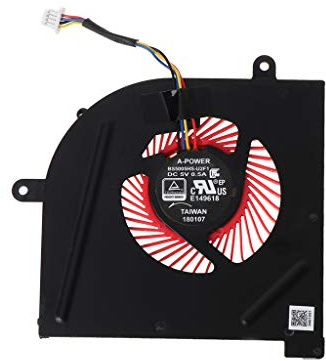 TQUXNGA Ventilateur de refroidissement pour ordinateur portable GS63VR GS63VR GS73 GS73VR MS-17B1 CPU BS5005HS-U2F1 CPU BS5005HS-U2L1 5 V 0,5 A