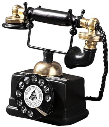 Telefono fisso - chiamante vintage | antico | con redazione cavo di funzione Old per Home Hotel | Volume della suoneria regolabile composizione a pulsante e f