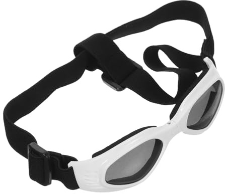 FIXOSHEE Haustier Sonnenbrille wasserdichte Hundeteilbrille Katzen-Sonnenbrille Hundebrille Klein Schutzbrille Für Hunde Klein Hunde Hundebrille Haustierbrillen Plastik Weiß