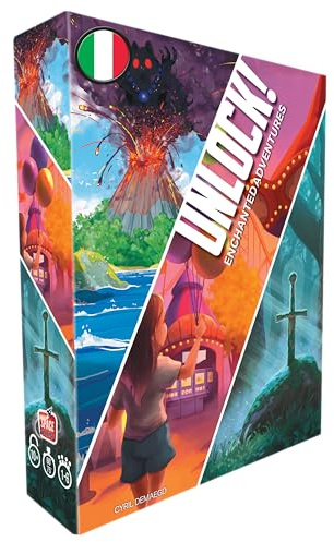 Asmodee Unlock! Enchanted Adventures, Gioco da Tavolo di Rompicapi, 10+ Anni, 1-6 Giocatori, Edizione in Italiano