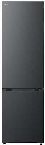 LG GBBSJ20DEP Frigorifero Combinato Larghezza 60 cm Fit & Max, Classe D, Raffreddamento Ottimizzato con AI Saving, Total No Frost, Door e Linear Cooling, 375 L, Wi-Fi, Compressore Inverter, Nero