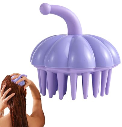 Brosse à shampoing – Brosse de massage du cuir chevelu en forme de, peigne de nettoyage pour cheveux mouillés et secs | Massage de toilettage, outil de soins capillaires pour hommes, femmes