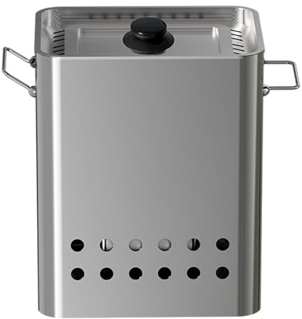 Grill à charbon de bois Portable sans fumée avec filet de gril amovible, barbecue d'extérieur Compact for 2 à 4 personnes, cuisine dans le jardin et dans la cour