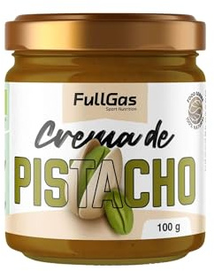 FullGas Crema de Pistacho Ecológica 100% Pura | Textura Cremosa Natural | 100 g | Vegana y Sin Gluten