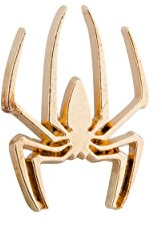 Knighthood Golden Spider Lapel Pin Badge Coat Suit Collar Accessories Brooch for Men