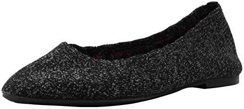 Skechers Cleo - Schiumatoio A Maglia Smerlato, Ballerine Donna, Nero, 38.5 EU