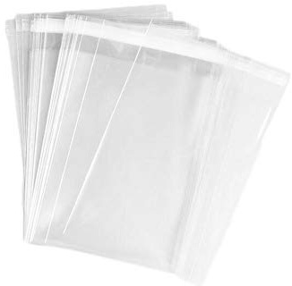 Klare wiederverschließbare flache Cello- / Cellophantüten mit adhäsivem Verschluss Gut für Bäckerei Kerze Seife Cookie Snacks Bonbons - 4.5in. x 5,5 Zoll. - 100 / Pack