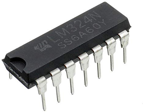 BOJACK LM324N amplificador operacional de cuatro canales 14 pines DIP-14 (paquete de 25 piezas)