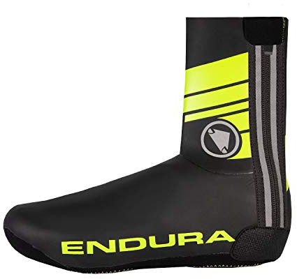 Endura Unisex-Adult Road Cycling Overshoe Standard Hi-Viz Yellow, Small