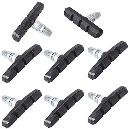 XNJIHWA 4 Pares Pastillas de Freno de Bicicleta V-Brake 70mm Zapatas Freno Compatibles con Varios Sistemas de Frenos Cantilever,Negro