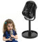 Classic Prop Microphone Retro Microphone Props Classic Prop Microphone Model Vintage Plastic Microphone Stage Table Decoration for Filming Dance Shows Practice Using Microphone Props Film(black)