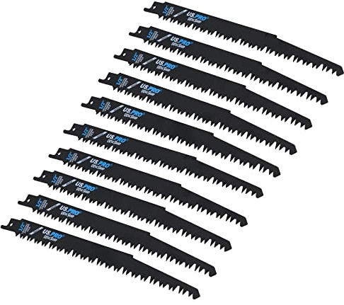 Säbelsägeblatt, 240 mm, 5 TPI Schneiden, Holz, extra scharf, schneller Schnitt, 10 Stück