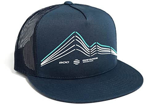 DEPARTED Herren Mesh Trucker Hat mit Print/Motiv - Snapback Cap - No. 84, Coastal Navy