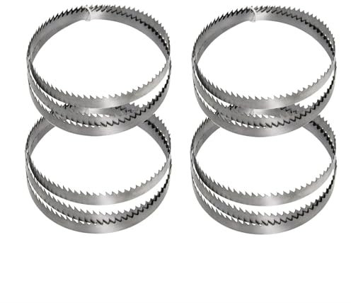 Sankuai Set di 4, Lame per Sega A Nastro 1425 mm x 6,35 mm x 0,35 mm x 6 ZpZ SK5 Lega di Acciaio per Legno