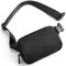 Telena Bauchtasche Damen Gürteltasche Herren, Sport Mode Hüfttaschen Frauen Brustbeutel Umhängetasche Crossbody Bag mit verstellbarem Riemen Schwarz