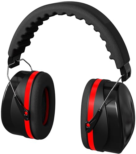 Ear Defenders for Adults - Noise Cancelling Ear Protection - Foldable & Adjustable Headphones for Autism - 34db SNR