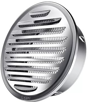 Außenwand-Lüftungsauslass, Badezimmer, Winddichte Außenabdeckung, Haube aus Edelstahl 304, Luftauslass-Schutzabdeckung (CH : 160mm)
