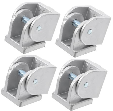 Gatuida 4stücke Teiliges Flexible Scharniere Aus Robuster Zinklegierung Für Aluminiumprofil Kompatible Aluminium-extrusionsverbinder Mit Verstellbarem Drehgelenk Einfach Zu Montieren Viels