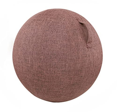 Pilates Yoga Ball Stuhl mit Stoffbezug - Verbesserung der Körperhaltung, Linderung von Rückenschmerzen, Schwangerschaft Geburtsball für Home Office Schreibtisch - Balance Ball Sitz für Fitness &