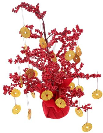 PRETYZOOM Adornos para Árbol del Dinero Elegante Decoración De Mesa Festival De Primavera Adorno De Escritorio Festivo De Estilo Chino De Árbol Fortuna Año Chino