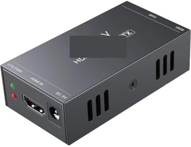 YUANFAHHH HDMI-Extender HDMI-Extende-Audio-Video-Konverter for PC und TV-Monitor, über CAT5/6-Ethernet-Kabel, 1080P(B)