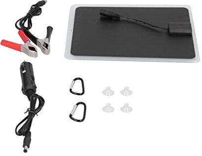 Chargeur solaire monocristallin 6 W, portable, pour voiture, panneau solaire haute efficacité, pour camping en plein air, matériau en silicone monocristallin, noir, 280 g