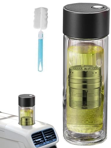 Bouteille à thé | Gobelet à thé avec filtre 400 ml | Gourde résistante à la chaleur à double paroi avec couvercle magnétique pour le sport, les voyages, l'école, le bureau, le fitness