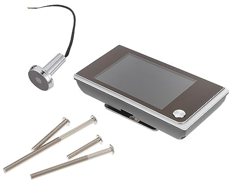 SOPOTUTU Mirilla Digital para Puerta 3,5 Pulgadas Lcd Color 3,5 Cámara 2 Megapíxeles Gran Angular 120° Seguridad Hogar Vigilancia Fácil Uso 1 Unidad Alimentación Aaa Hogar