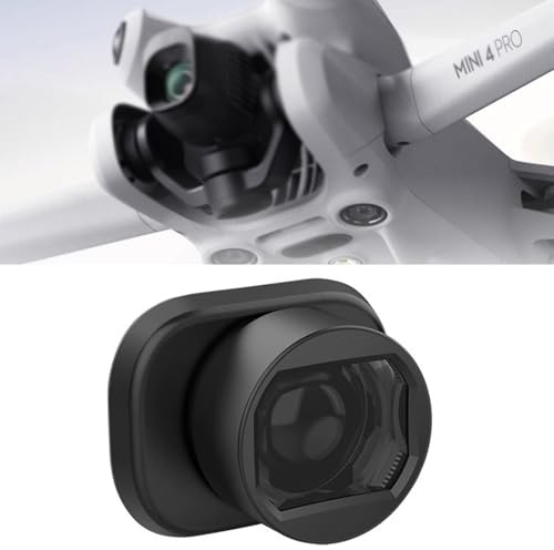 Honbobo Grandangolare Obiettivo Filtro Wide Angle Lens Accessori per DJI Mini 4 Pro/DJI Flip (for Mini 4 Pro)