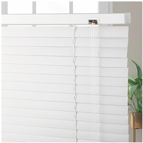 Persiana Veneciana de Aluminio para Ventanas, Estores Interiores con Listones Ajustables, Cortinas Venecianas Horizontales, Protección Solar y Privacidad Hogar y Oficina(Beige)