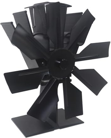 Ventilatore da forno a calore con 8 affilatori in alluminio, programma di ventilazione migliorato, regolazione automatica della velocità sotto i 35 rumori, rifiuto palcoscenico, corrente