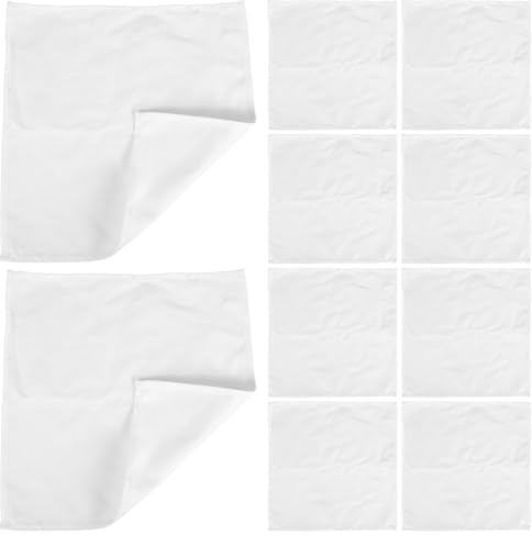 WRITWAA Lot de 10 Serviettes de Table en Coton 100% Pur Absorbantes et Lavables Format 30X30 CM Serviettes en Tissu Réutilisables Cuisine Repas et Pique-Niques