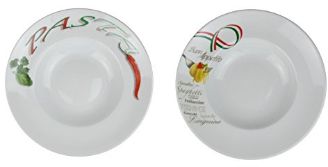 Retsch Arzberg Pastateller (mit Dekor) mit Pastalöffel im Set Pasta/Ø 30cm (2er Set)