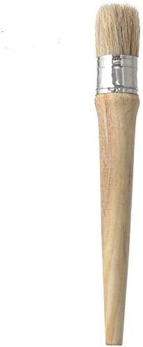 TopHomer Chalk Paint Wax Brush Set – Natural Bristle Round Wax Brush for Painting or Waxing Furniture Home Decor