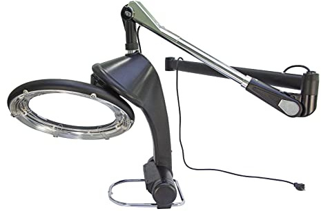 Flying Disk - Secador de pelo con capucha de aire caliente infrarrojo montado en la pared, rotación de 360 grados, secador de pelo, máquina de peinado, procesador de color, profesional de peluquería,