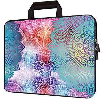 11 11.6 12 12.1 12.5 inch Laptop Carrying Bag Chromebook Case Notebook Ultrabook Bag Tablet Cover Neoprene Sleeve Fit Apple MacBook Air Samsung Google Acer HP DELL Lenovo Asus (Beautiful Mandala)