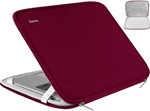 Laptop Case 15.6 Inch, Durable Shockproof Protective Cover Flip Case Briefcase Carrying Bag Compatible with 15.6 HP, ASUS, Lenovo, Acer, Notebook, Computer, Ultrabook, Chromebook, Red