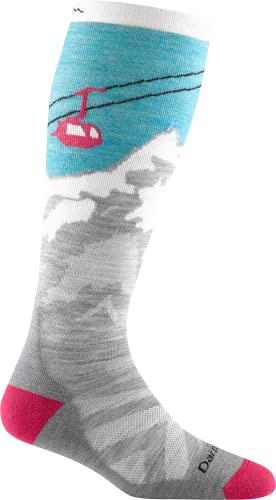 Darn Tough Yeti Cushion OTC Sock - Women's, Aqua, Medium