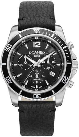 Roamer Nautic Chrono 100 analoge Quarzuhr Leder 862837