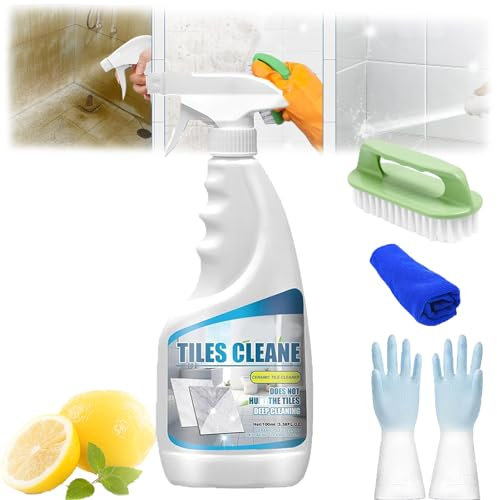 Tile Grout Cleaner Sprayer, Jue Fish Tile Cleaner, Ultimate Grout Cleaner, Ceramic Tile Cleaner, Bathroom Tile Grout Cleaner, Powerful Tile Cleaner, Grout Cleaner For Tile Floors (100ML)