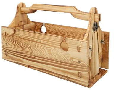 BESPORTBLE Faltbarer Picknickkorb-Tisch Aus Holz Camping Tisch Aufbewahrungskorb Tragbar Stabil Ergonomisches Design Für Drinnen Und Draußen Für Picknick Garten Und Camping