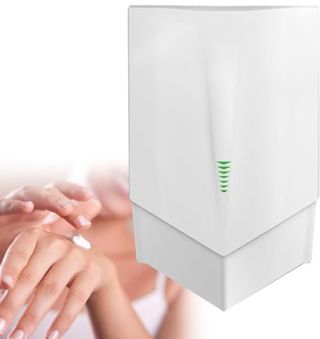 LINCYS Commercial Wall Mounted Electric Hand Dryers, Hand Dryer 6-10 Seconds to Dry, 1200W Electric Hand Dryer, Automatic sensor hand dryer For Kitchen, Bathroom And Toilet,White