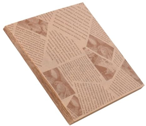 Zerodeko 100St Geschenkpapierrolle Papierverpackung für Burger Packpapier kuchen verpackungspapiere Heimchips Papier Haushalt Backpapier Pad-Papier Stück Papier Ölabsorbierendes Papier