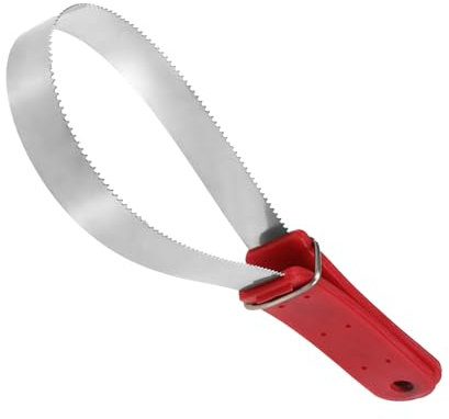 MEISH Horse Hair Brush Dual-Sided Shedding Blade Stainless Steel Shedder Scraper Horse Shedding Grooming Tool for Horse (Red)