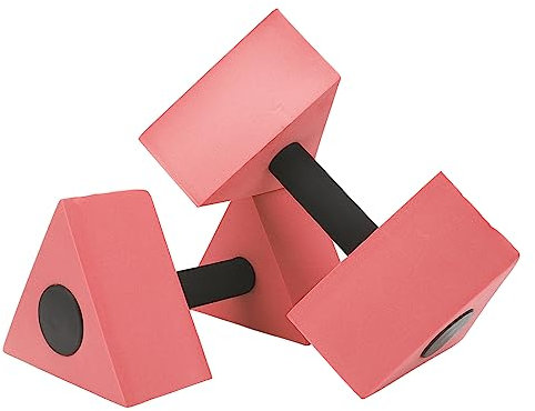 PerGar Schwimmende Wasserhantel, Dreieck-Wasserhantel, Poolgewichte für Wasserübungen, Wasserhanteln für Poolfitness, Poolhanteln für Wasserübungen Zum Schwimmen (Cameo Brown)