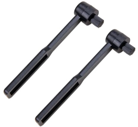 WSDMAVIS 2Pcs Portable Turntable Stylus Cleaning Brush Vinyl Vintage Record Player Needle Cleaner Mini Stylus Brush for Record Needles Effective Removal of Dirt and Debris