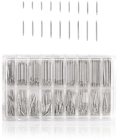 SagaSave Uhrarmband Federstege Stifte Set, 270-tlg 18 Größen Uhrenarmband Link Pins Federstifte, Uhrmacherwerkzeug